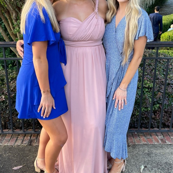 Birdy Grey L dusty pink bridesmaids dress. Strapless with long tulle to use. - Picture 5 of 5